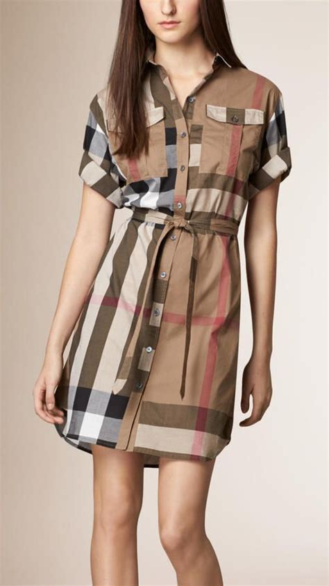 burberry cotton shirt dress|burberry dresses outlet.